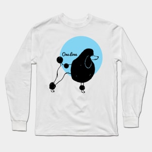 Just a One Love Poodle Long Sleeve T-Shirt